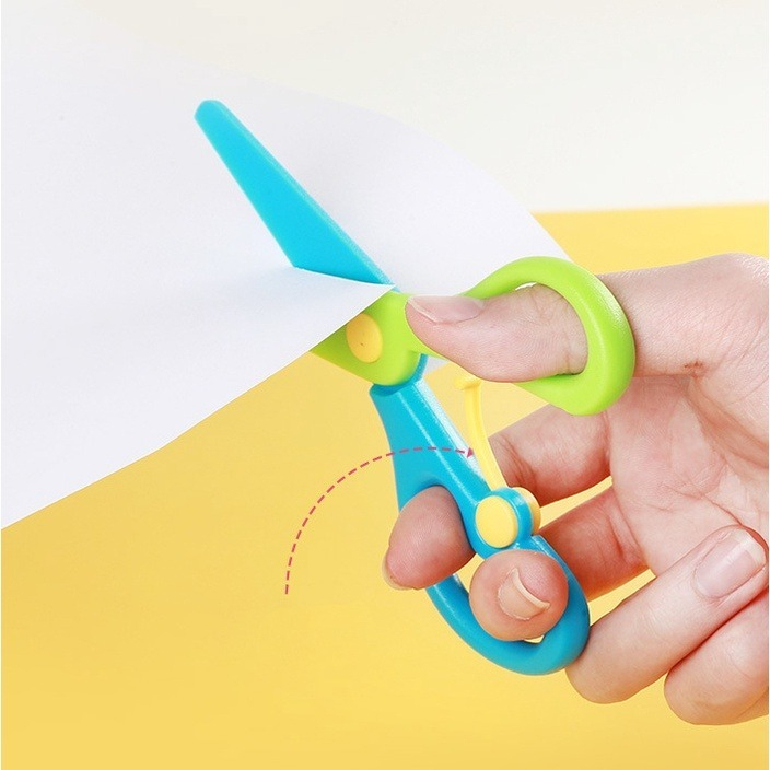 

Gunting Kertas Anak Warna Polos Karakter Ujung Tumpul Safety Plastic Rounded Scissors Kids Safe Perlengkapan Sekolah & Kantor