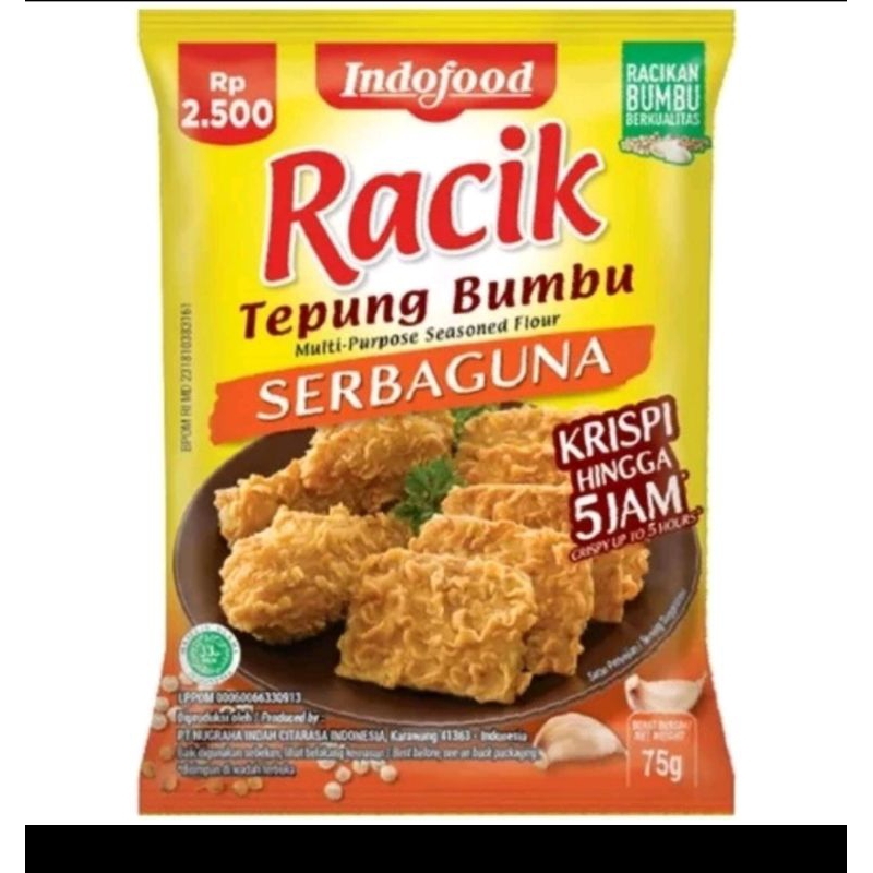 

INDOFOOD RACIK TEPUNG SERBAGUNA 75 G sachet 1'S