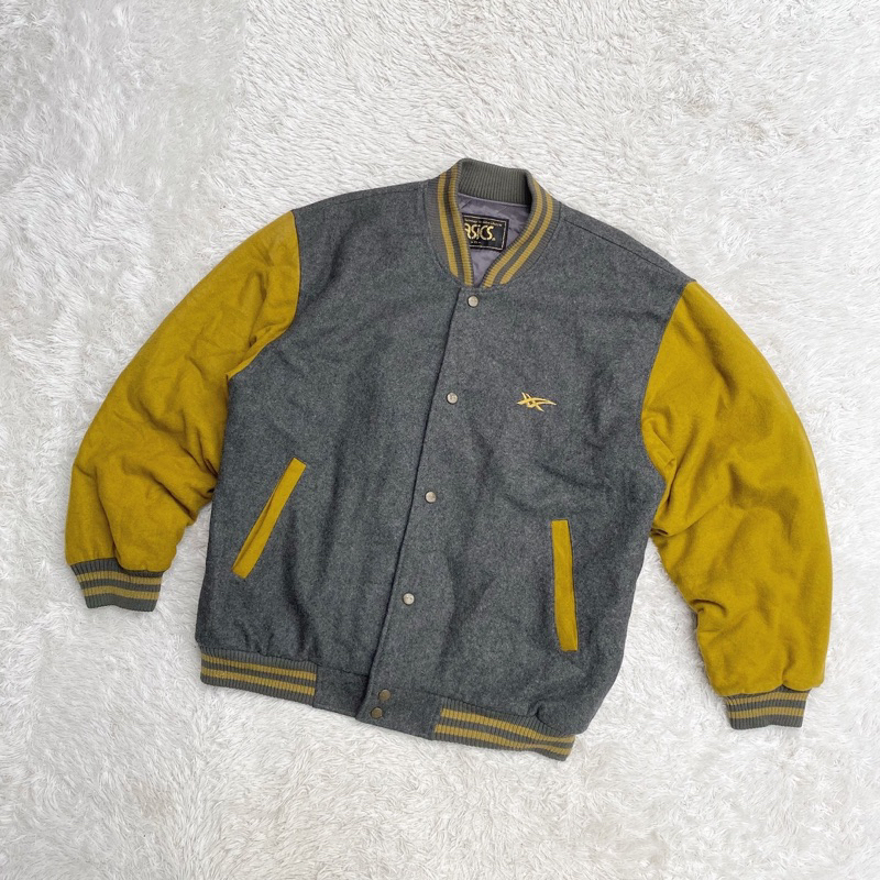 Asics Vintage Baseball Varsity Wool Jacket