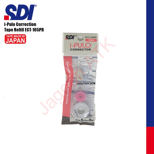 

Best Produk Refill Correction Tape TipX Kes 5mmX6m iPulo SDI ECT15PR Pink