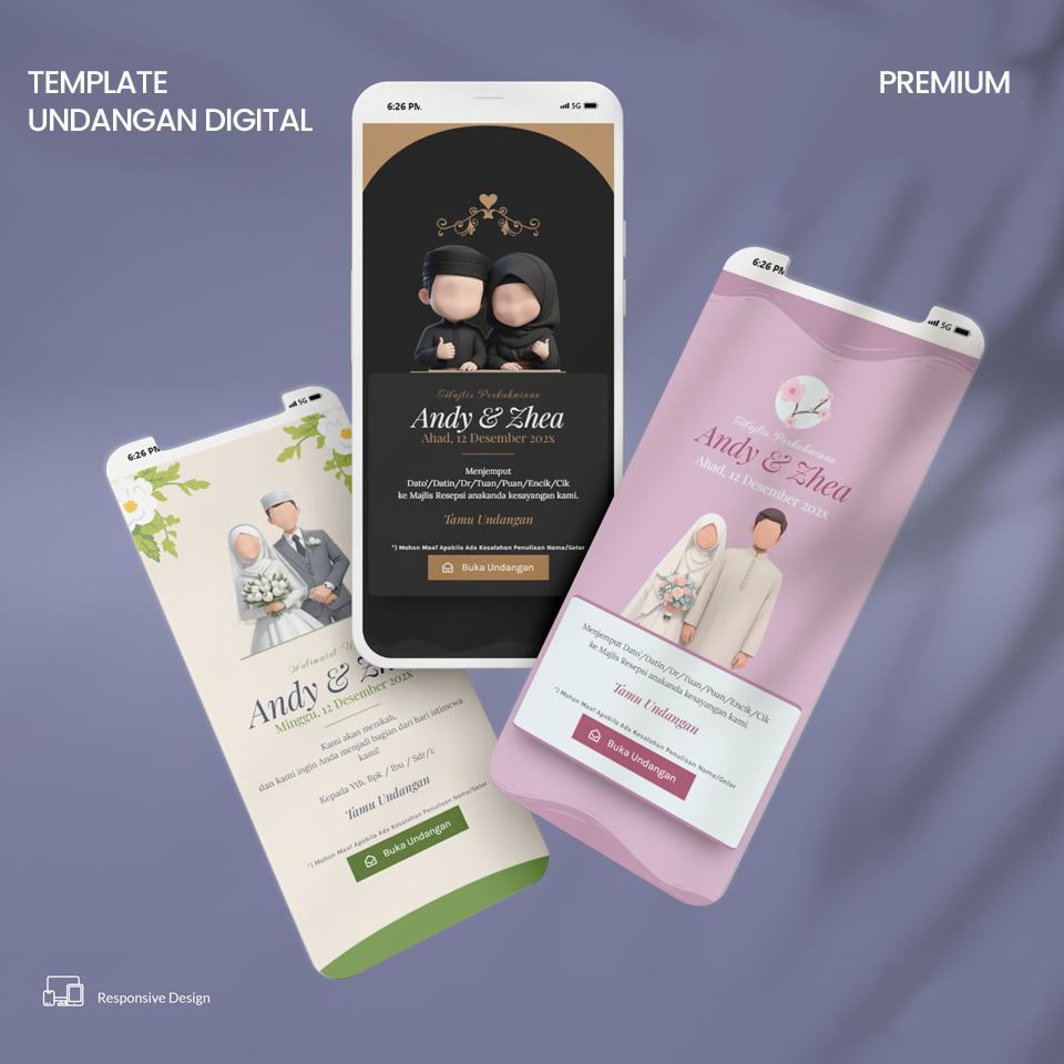Template Undangan Pernikahan Premium File JSON