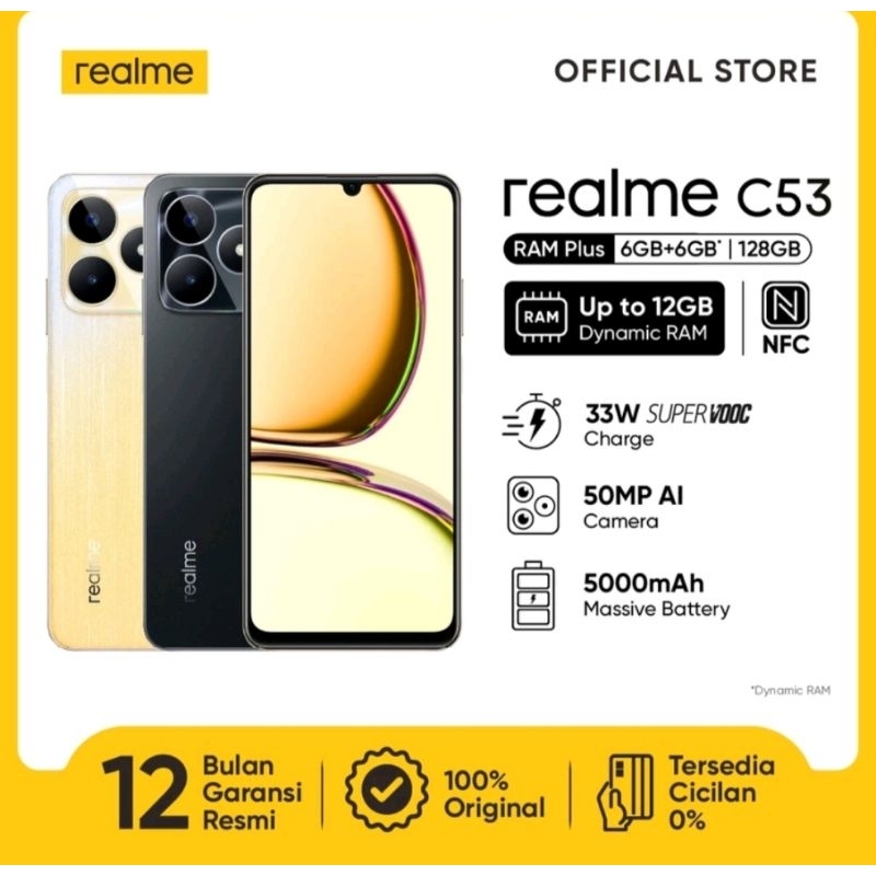 Realme C53 Warna Gold