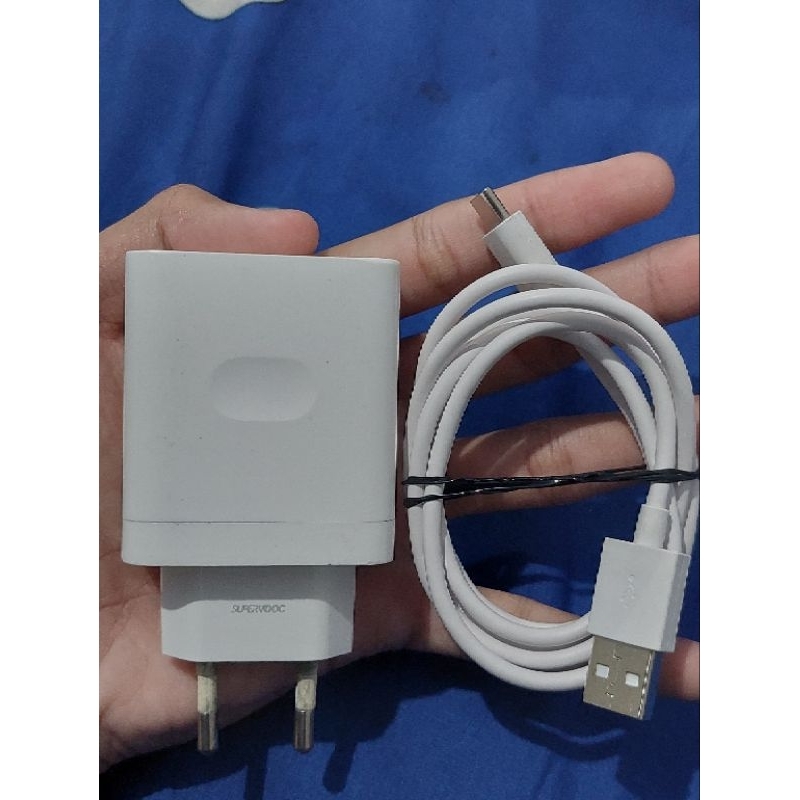 Charger copotan Bawaan Hp Oppo reno 8 Super Vooc 33watt 1set Ori