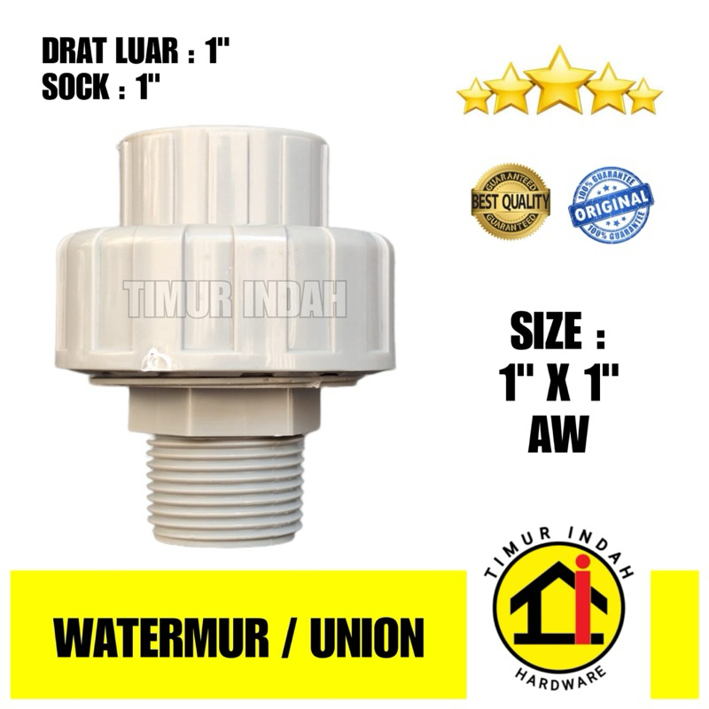 Union Watermur Drat Luar 1” x 1” AW - SLG