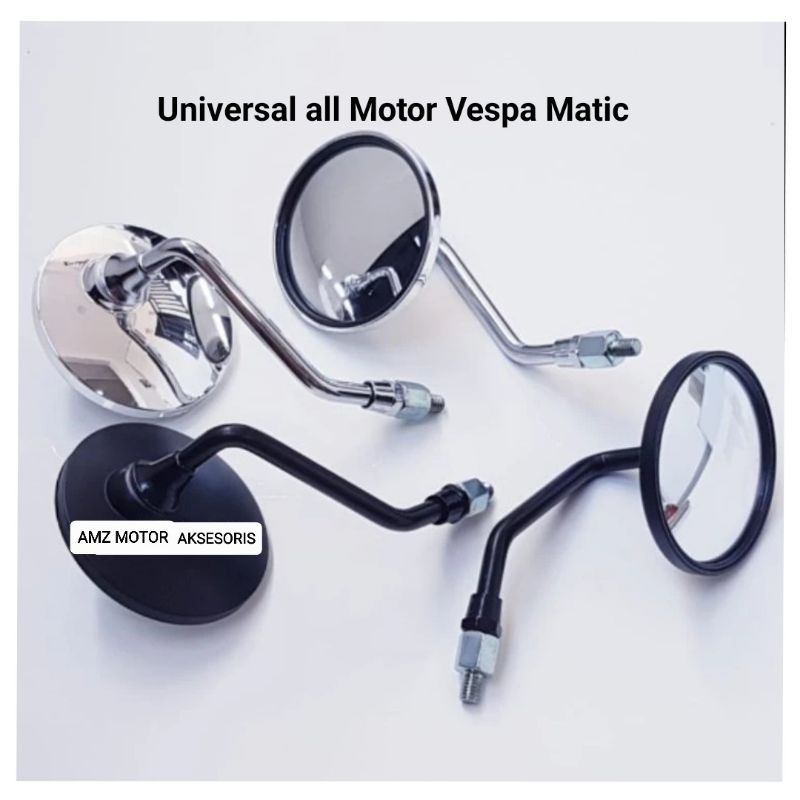 SPION MOTOR VESPA MATIC UNIVERSAL/KACA SPION BULAT RETRO CLASIK VESPA MATIC IX SPRINT PRIMAVERA dll