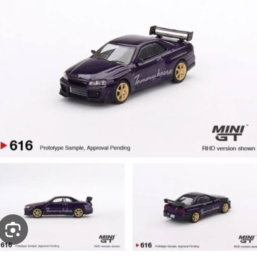 Mini GT 616 Nissan Skyline GTR R33 Tommykaira Rz Midnight Purple