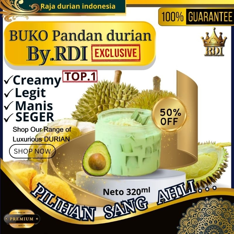 

RDI.cab Jak-Pusat BUKO PANDAN DURIAN/Racikan Terbaru by Raja durian Indonesia