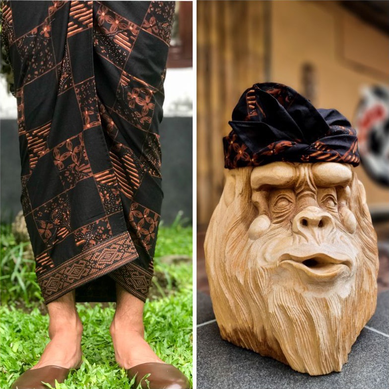 KODE B47H set saput dan udeng batik