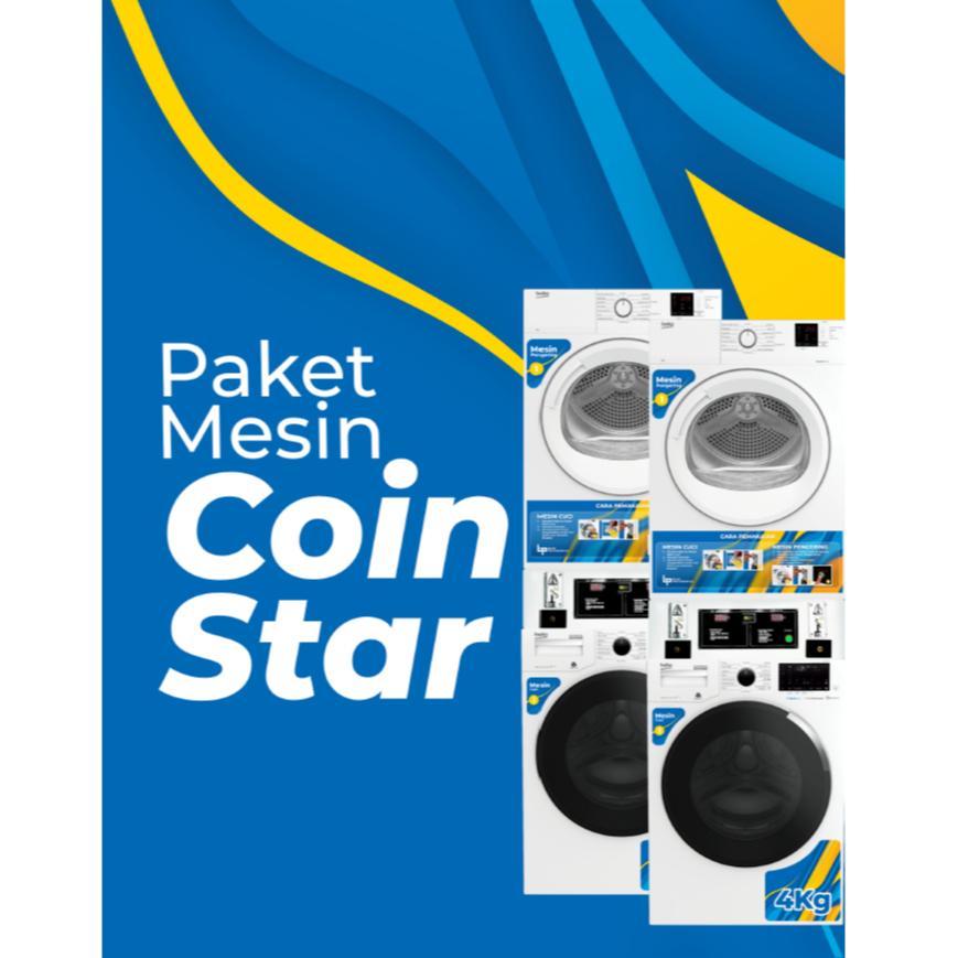 Paket Usaha Laundry Koin 2 Stack Paket Laundry Koin 2 Stak Paket Coin Star