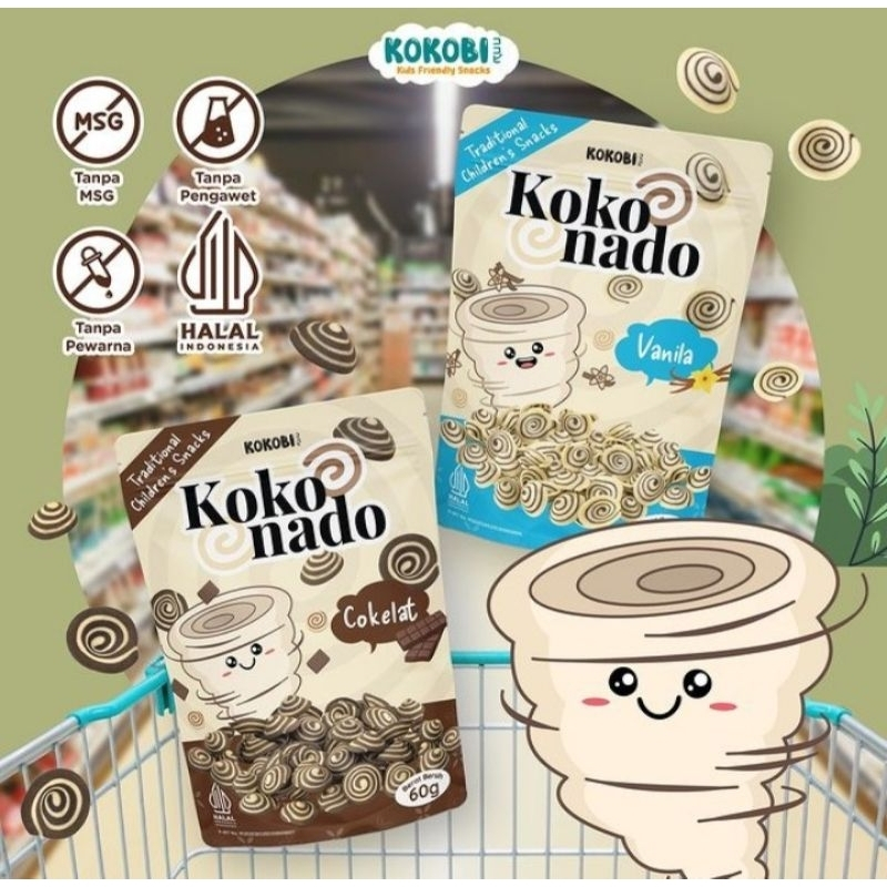 

Kokobi Koko Nado Kokonado Kuping Gajah Mini 60 gram - Snack Anak