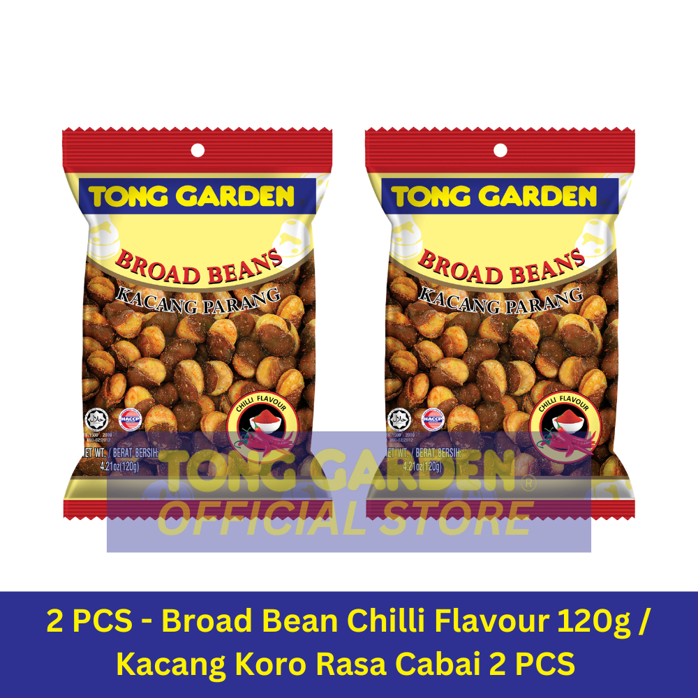 

2 PCS - Tong Garden Chilli Broad Bean 120g - Kacang Koro Pedas 120g