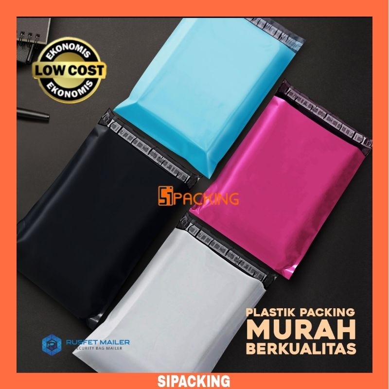 

POLYMAILER EKONOMIS 15X25 KANTONG POLYMER RUSFET PACKING OLSHOP HITAM PUTIH PINK BIRU ISI 100 TERMURAH AMPLOP PLASTIK PACKAGING WARNA WARNI ANTI SOBEK GLOSY