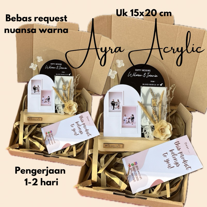 AIRA ACRYLIC / KADO AKRILIK / KADO WISUDA MURAH UNIK LUCU / KADO ULANG TAHUN / HADIAH WISUDA / HADIA