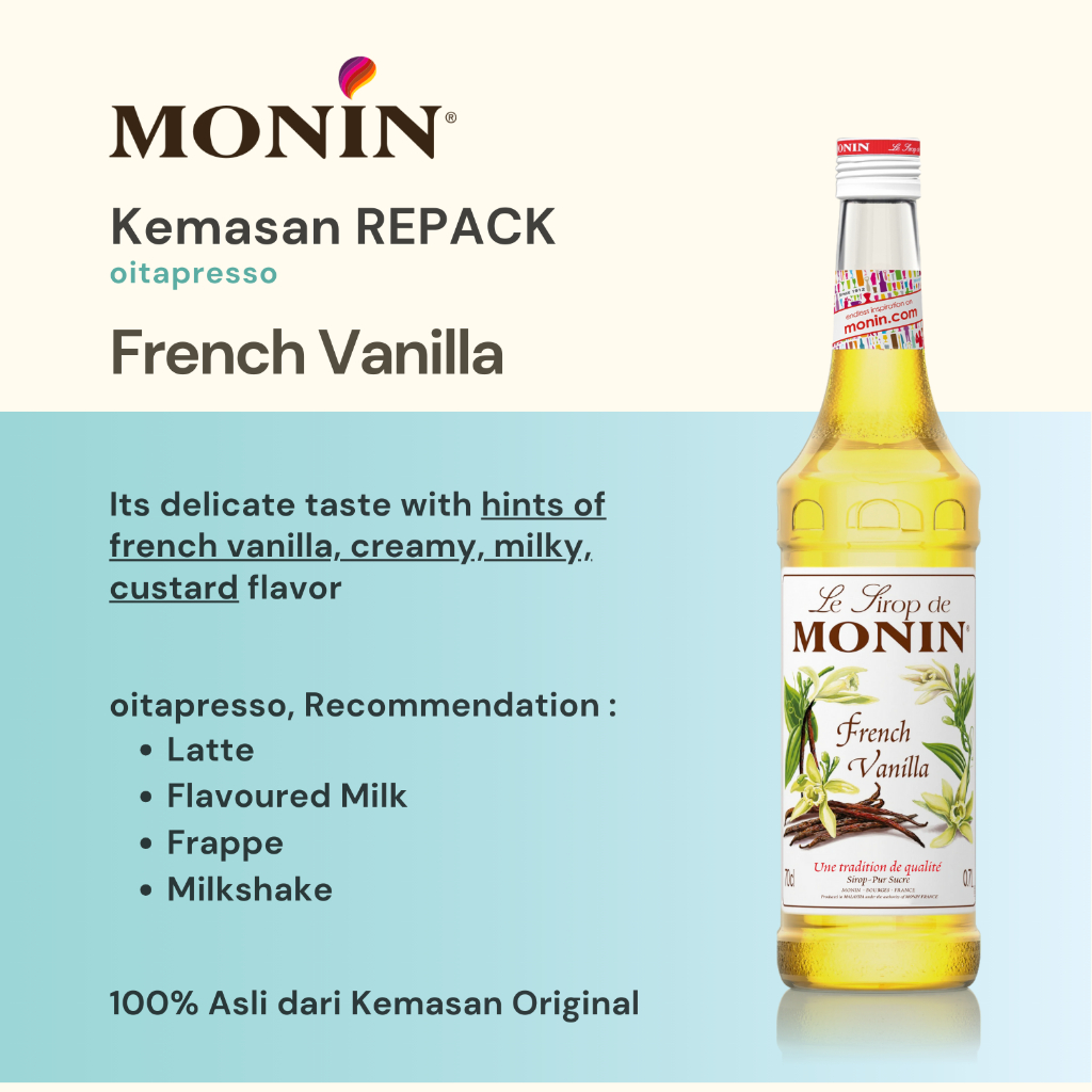 

REPACK - Monin French Vanilla Syrup [100] g