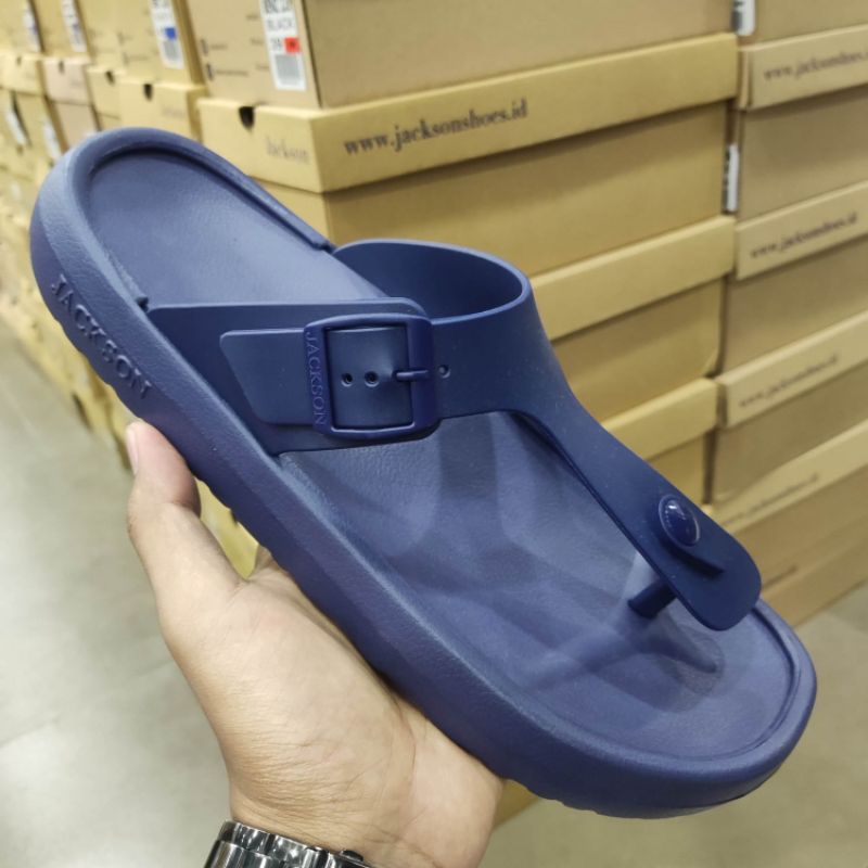 JACKSON ORIGINAL❗Sandal Phylon Jepit Navy Pria/Wanita (UNISEX)