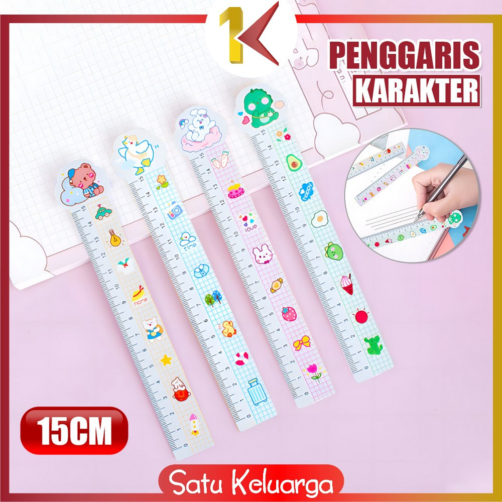

SK-A91 Penggaris Plastik 15cm Anak Pelajar Karakter Lucu Alat Tulis Sekolah / Penggaris Lucu Pelajar Plastic Ruler Cartoon Serbaguna