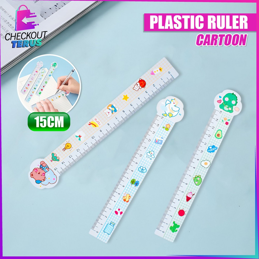 

CT A91 Penggaris Plastik 15cm Anak Pelajar Karakter Lucu Alat Tulis Sekolah Serbaguna Plastic Ruler Kartun Penggaris Lucu