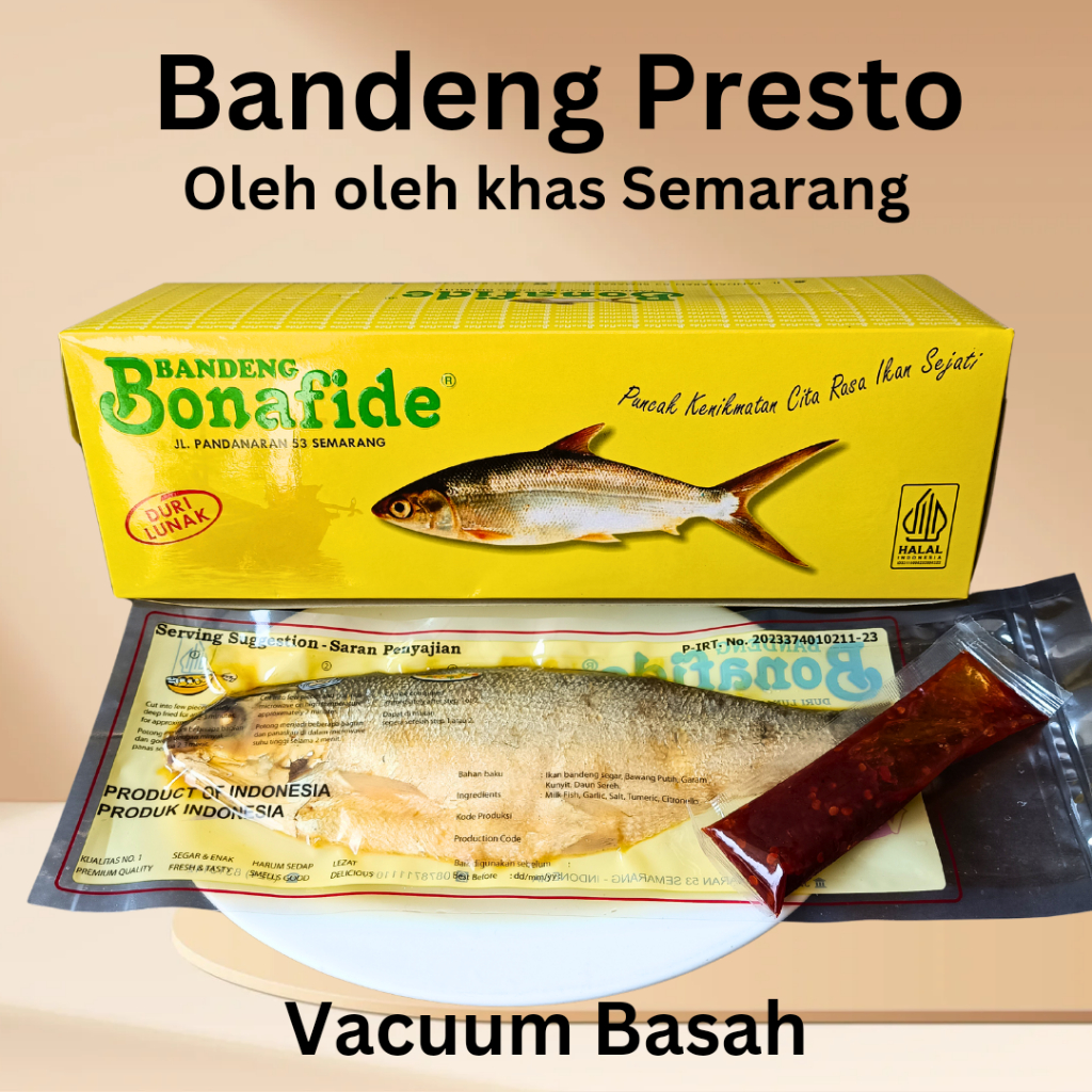 

Bandeng Presto Bonafide Duri Lunak Semarang Ukuran Besar Vacuum Basah