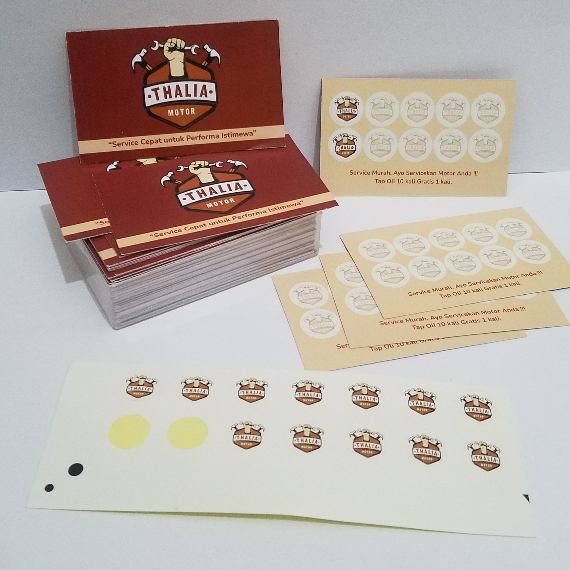 

Member card Loyalty Card Kartu Langganan Custom Desain Cetak 2 Sisi