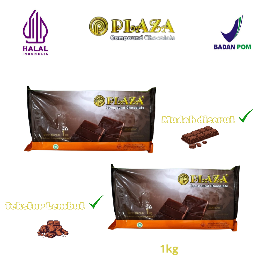 

Ay00! Plaza Coklat Compound 1Kg / Coklat Batang Plaza