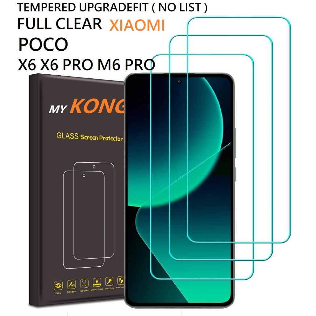 MY Kong  UPGRADEFIT CLEAR Xiaomi POCO C65 X6 X5 5G X5Pro F5 M6 M5 M5s F4 F4GT X3 NFC X3 GT PRO M4Pro
