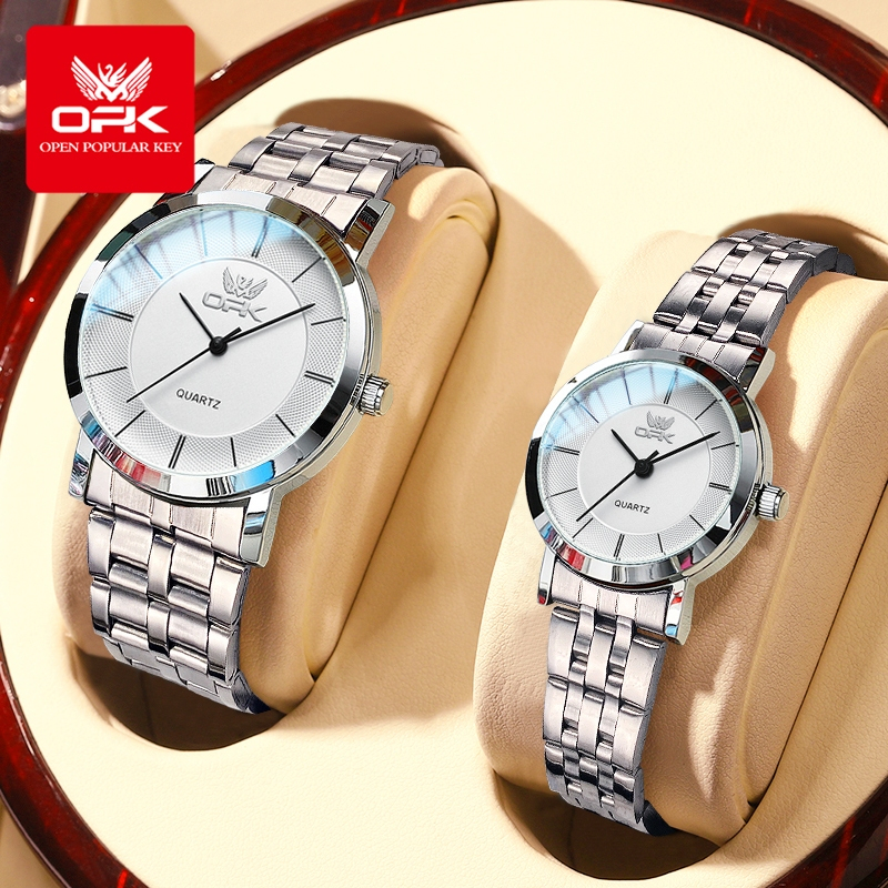 Jam Tangan Couple Terbaru Awet Cewek Arloji Dewasa Kekinian Casual Waterproof Portable Keren Olahrag