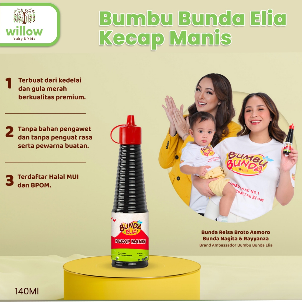 Bumbu Kecap - Bumbu Bunda Elia Kecap Manis 140Ml