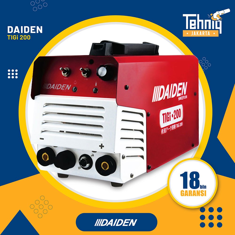 Daiden Mesin Las Tigi 200 / Mesin Las Listrik Daiden Welding Inverter TIG 200