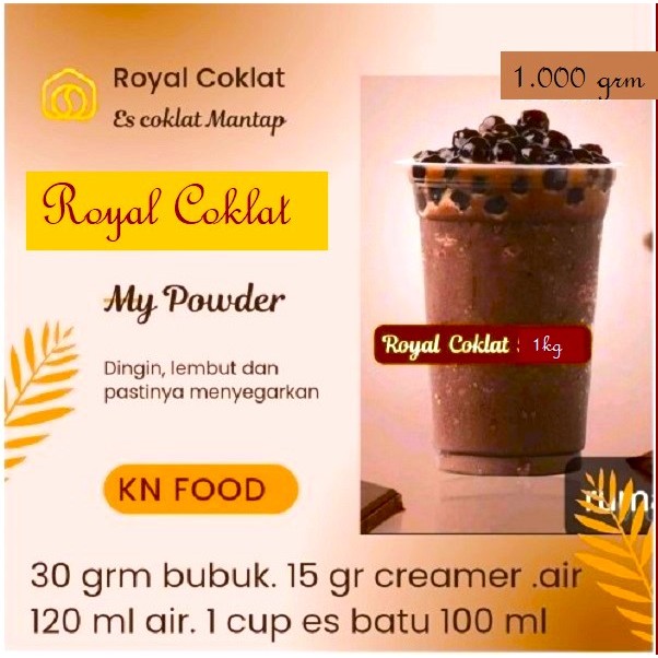 

Powder Royal Chocolate Regular - Powder minuman rasa Royal Chocolate 1kg