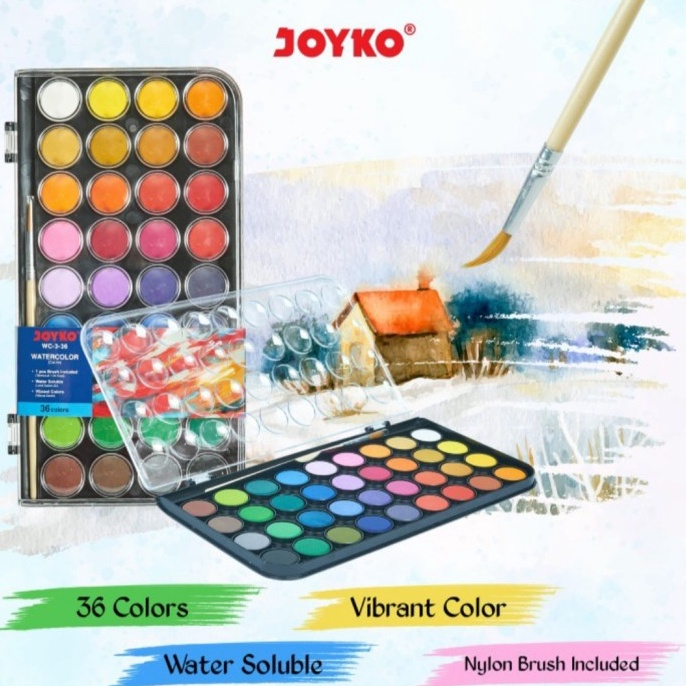 

KODE L15Z JOYKO Watercolour Cat Air Set WC3 36 Warna