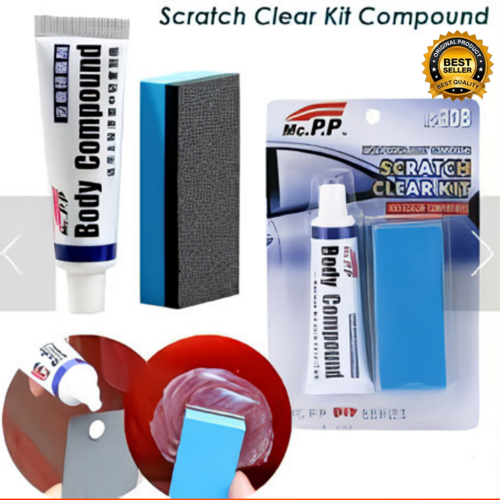 Penghilang Baret Lecet Mobil Compound Body Poles Kompon 100% Menghilangkan Goresan Penghilang Baret 