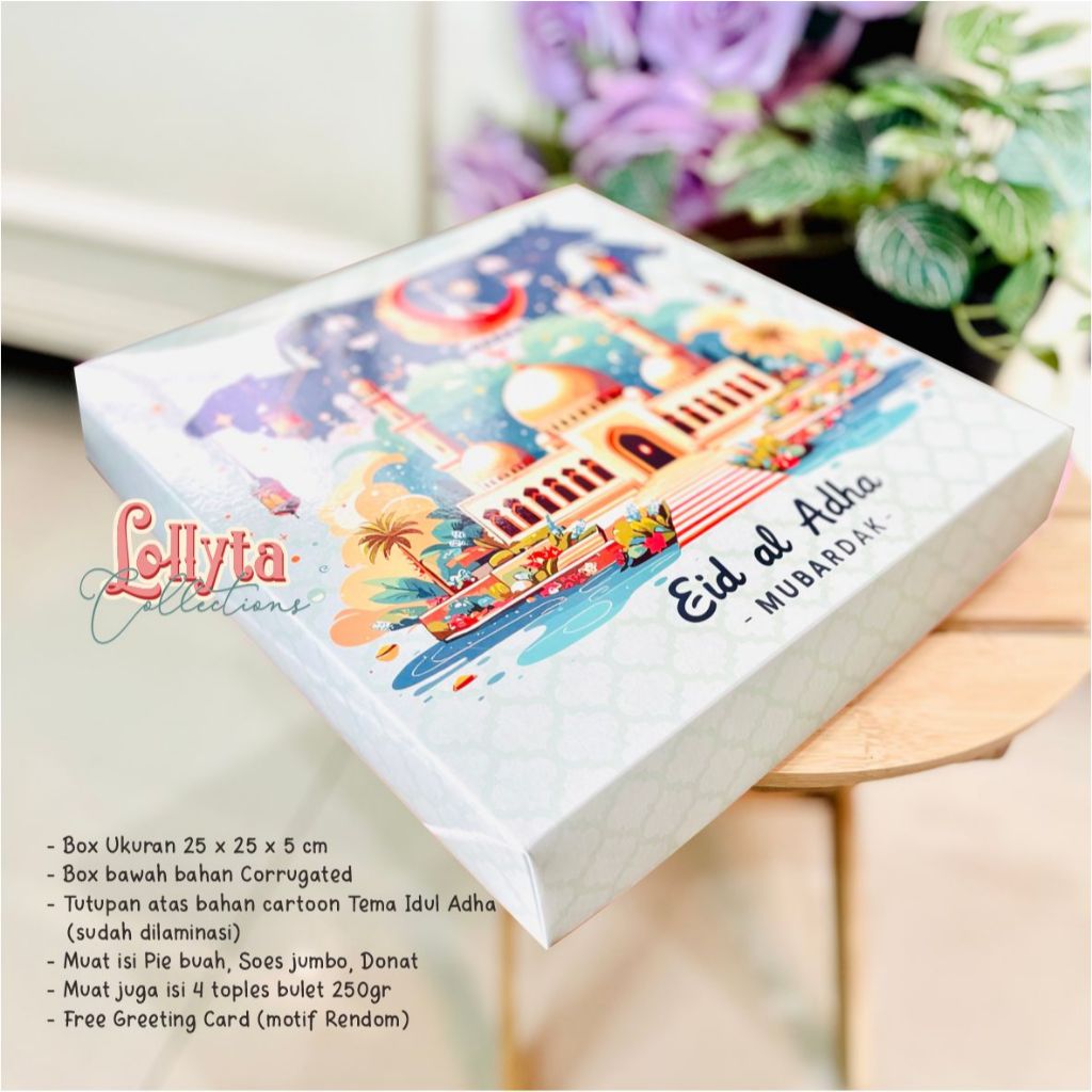 

Box isi 4 toples bulet 250gr uk 25 x 25 x 5 cm IDUL ADHA