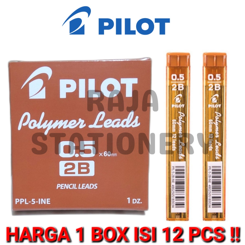 

KODE N14R PILOT PENCIL LEAD 2B 5MM ISI PENSIL MEKANIK PILOT 5 2B 12PCS