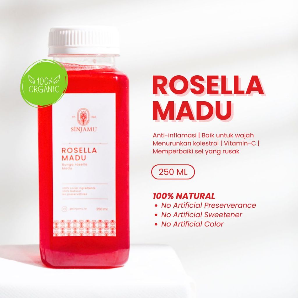 

Rosella Madu Sinjamu - Jamu - Minuman Herbal Tradisional 250ML