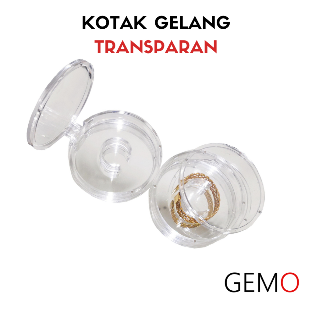 Kotak Gelang Bening Transparan Jewelry Box / Bracelet Box / Display Perhiasan