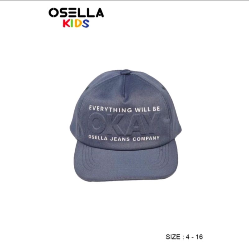 Osella Kids - Topi Snapback Anak Laki-Laki Warna Seaside