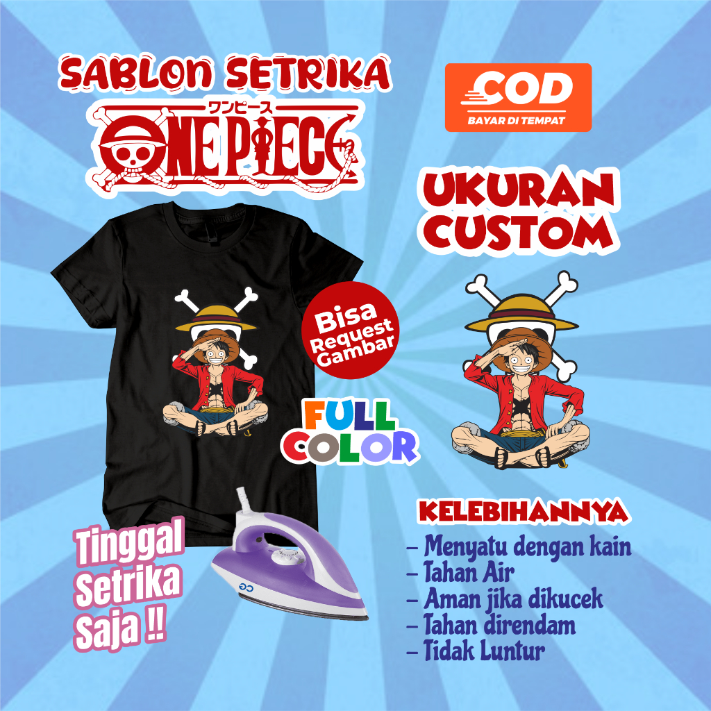

Sablon Setrika Di Kaos Gambar Karakter Onepiece