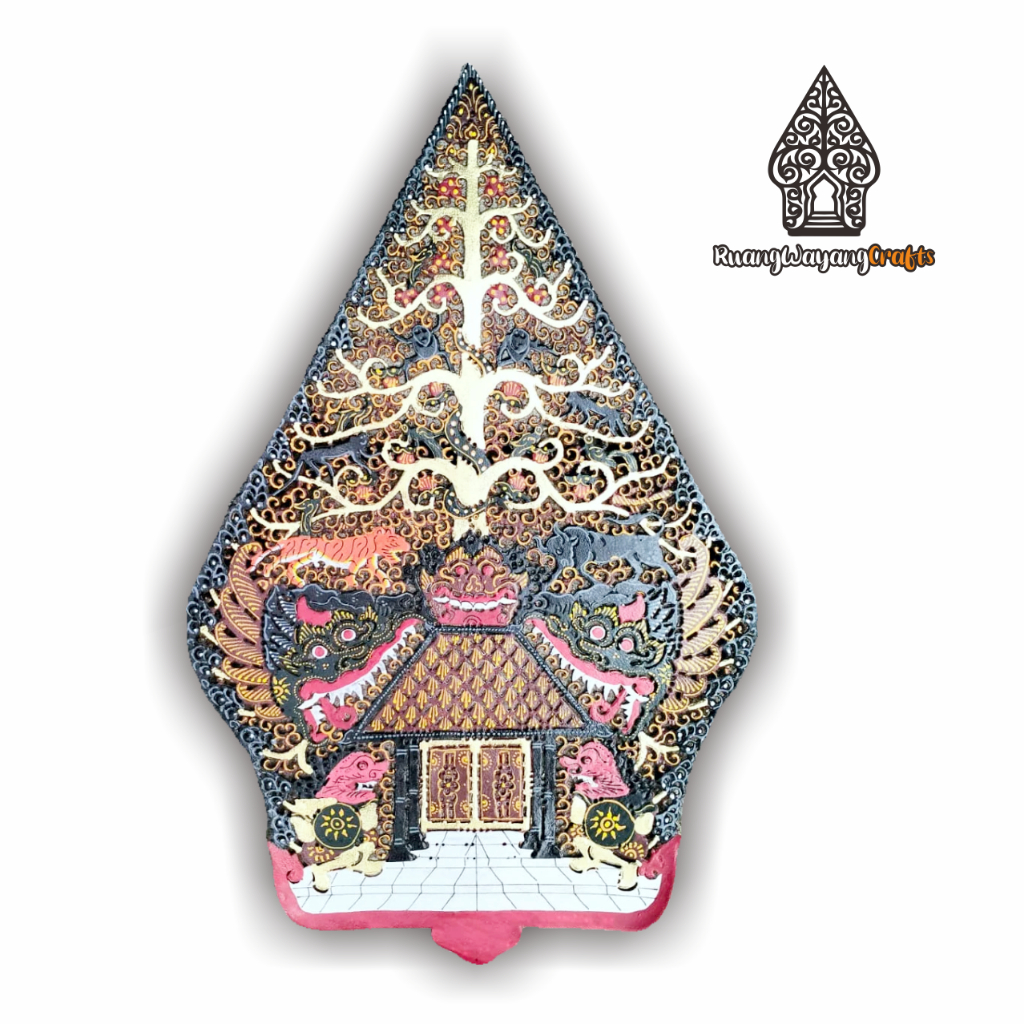 Wayang Kulit Asli Kayon Gunungan Premium Halus