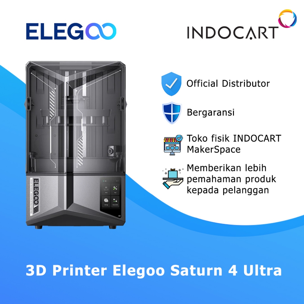3D Printer ELEGOO Saturn 4 Ultra 12K 10-inch Mono LCD with COB & Fresnel Collimating Lens High speed