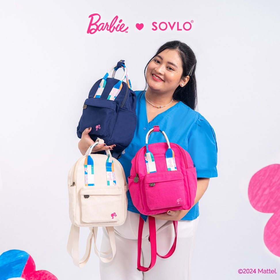 Harga Bersahabat Sovlo x Barbie  Cloud Backpack  Tas Ransel Mini