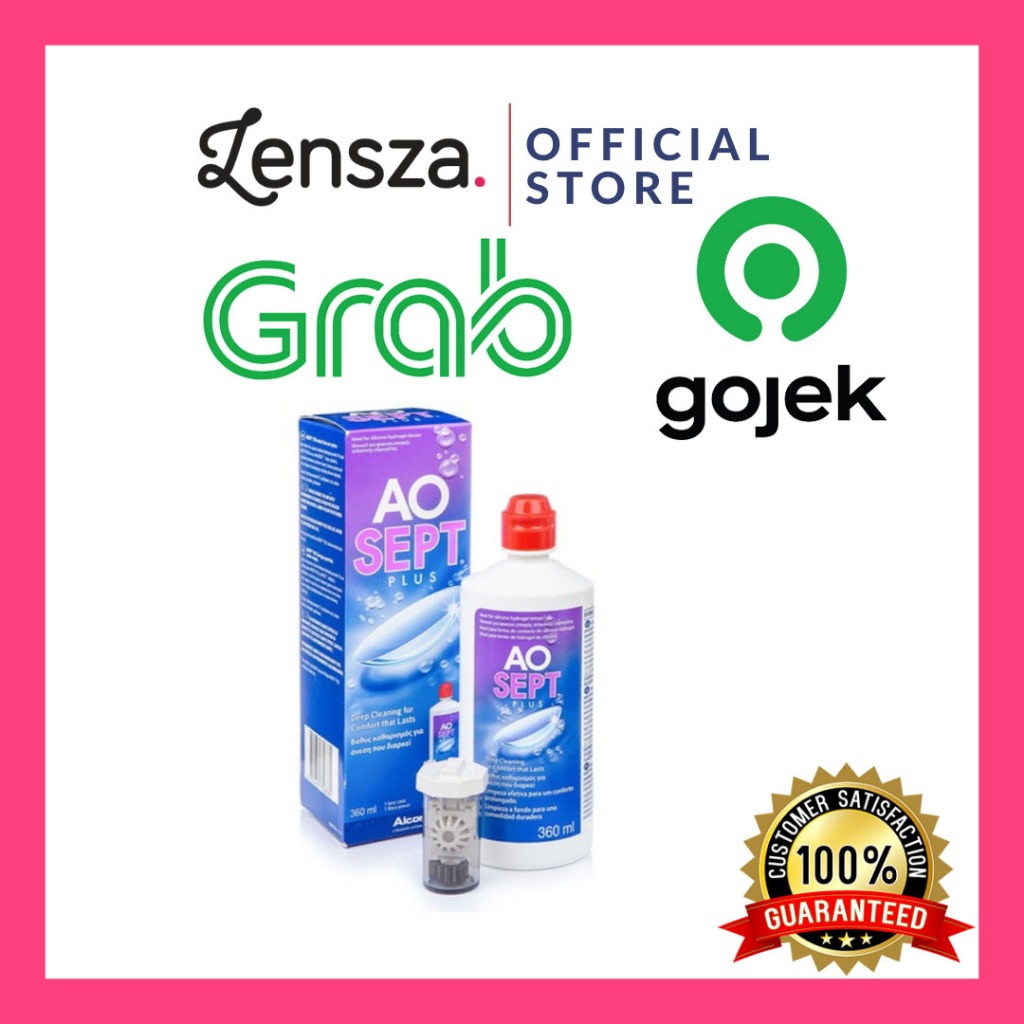 Lensza Cairan Softlens AO Sept 360ml | AO Sept Plus | Cairan Pembersih Soflen by Alcon