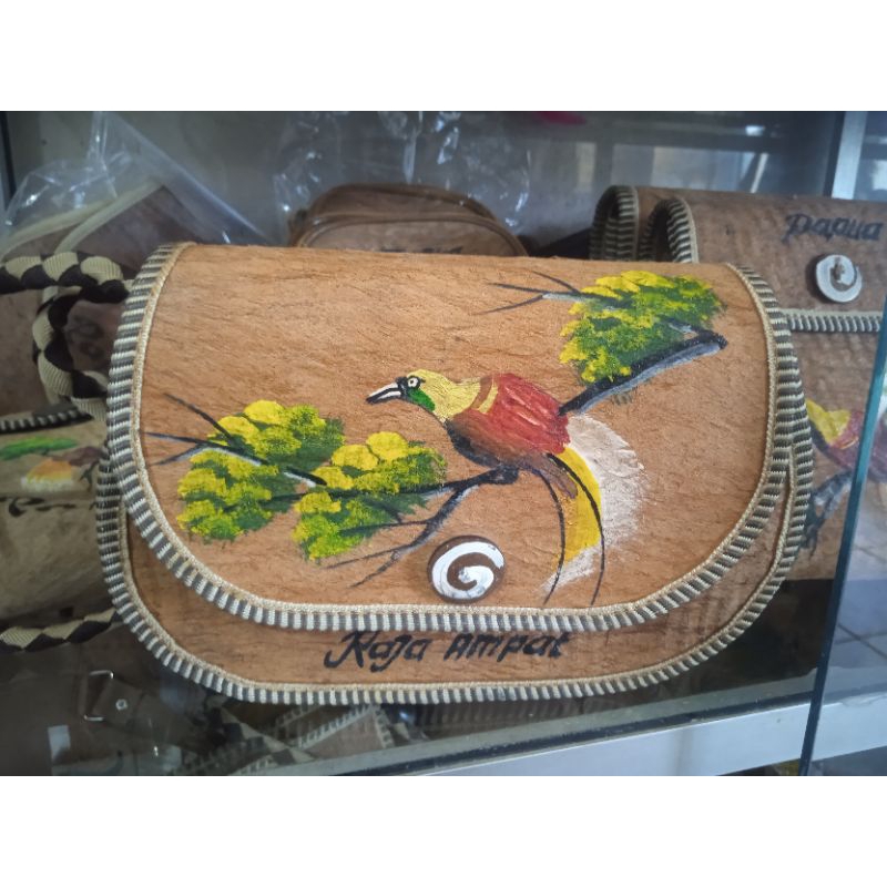 tas noken kulit kayu/ oleh oleh khas papua