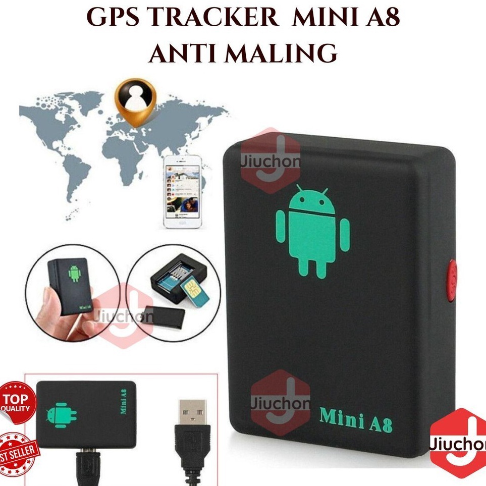 JIUCHON GPS TRACKER MINI A8 PELACAK MOBIL MOTOR ALAT SADAP SUARA PEREKAM LOKASI GSM GPRS ANTI MALING