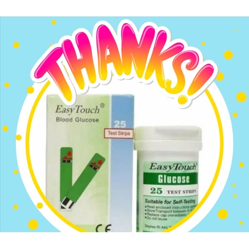Easy touch Glucose STRIP TES Easy touch GULA DARAH EASYTOUCH