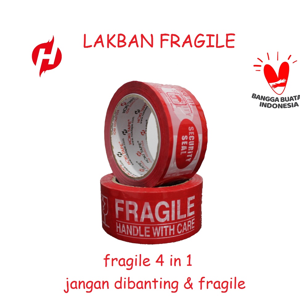 

KODE W95V LAKBAN PRINTING FRAGILE UNBOXING All in 1 Harga Perslop isi6pcs