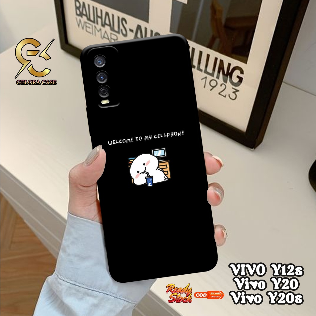 Case Vivo Y12S / Y20 / Y20S - geloracase - Casing Vivo Y12S Vivo Y20 Vivo Y20S - Motif case Emote - 