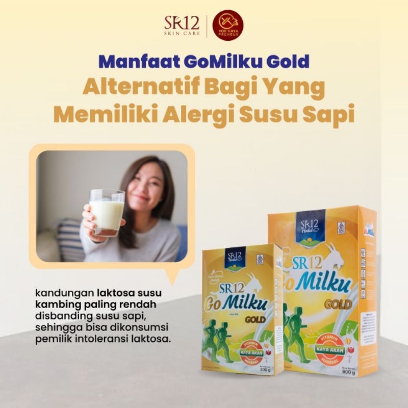 

GO MILKU GOLD SR12 / SUSU KAMBING ETAWA / RENDAH LEMAK / TINGHI KALSIUM / BEBAS GULA