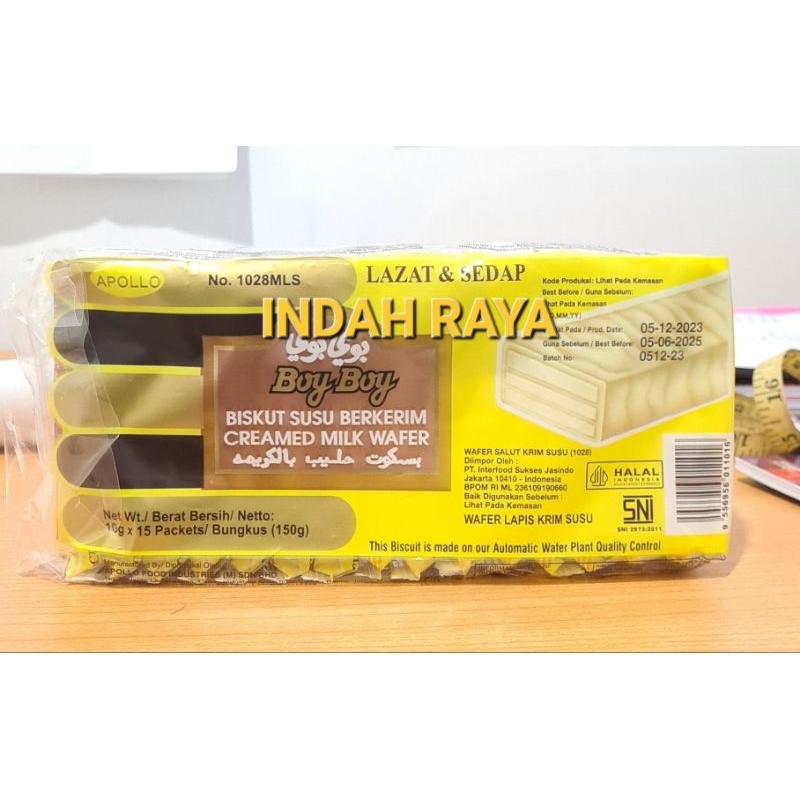 

APOLLO BOY BOY biskut susu berkerim 15bks x 10g / PACK