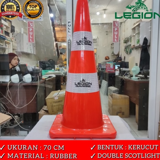 KODE A95S Safety Traffic Cone Kerucut Lalu Lintas 7cm Legion Safety Traffic Cone 7CM Kerucut Lalu Li