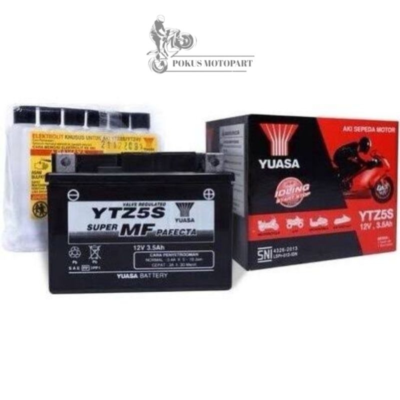 AKI KERING (YTZ5S) BEAT, VARIO, MIO SOUL, SUPRA X 125, VIXION, MIO J, M3 ORIGINAL YUASA